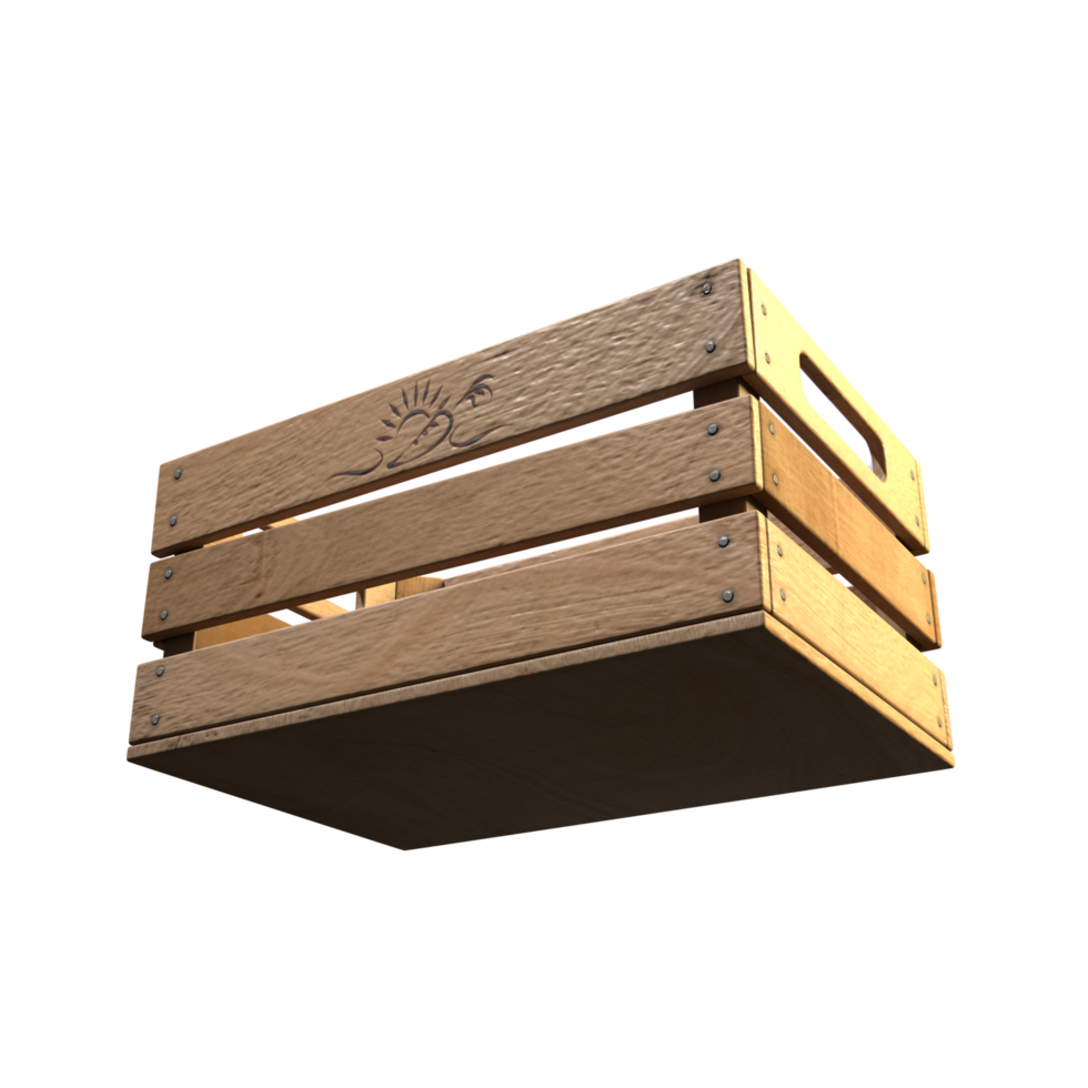 Wooden Crate Below png