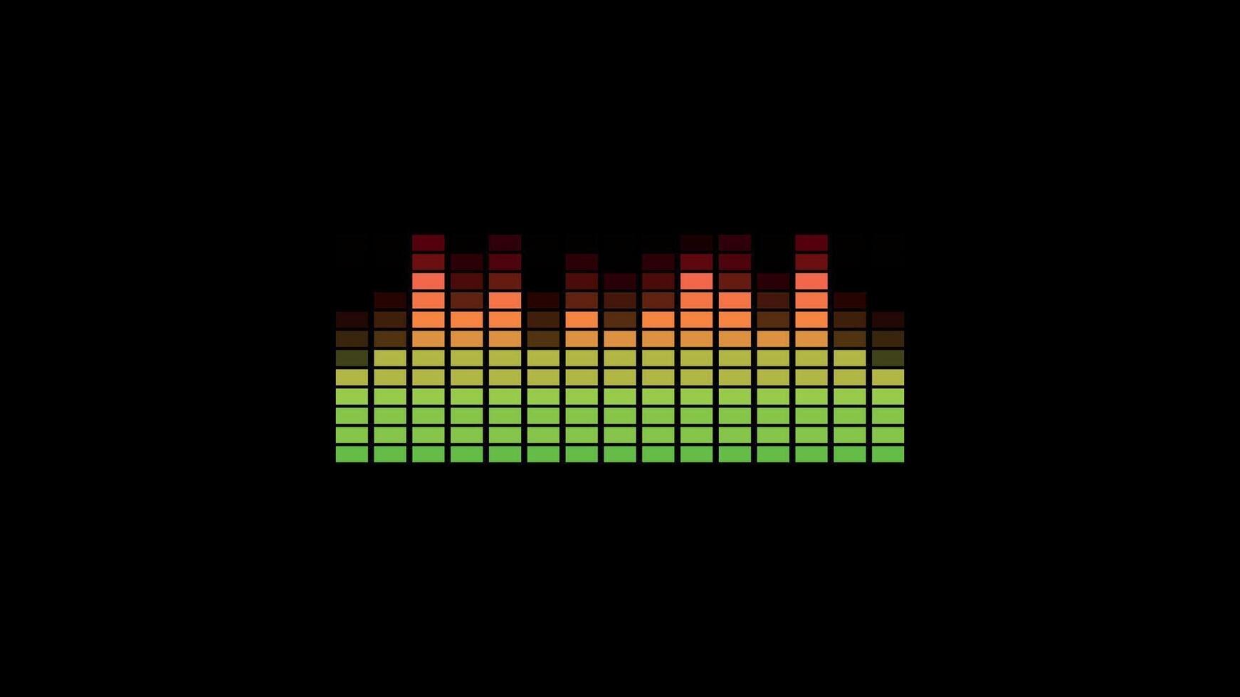 color music equalizer on black background vector