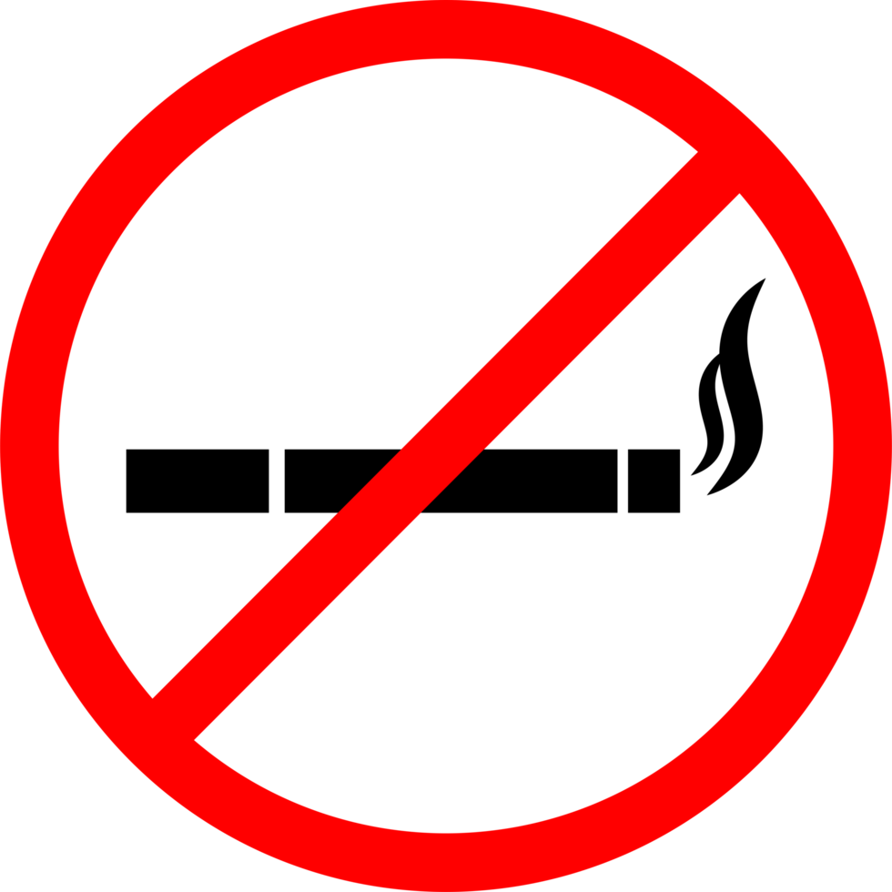 no smoking warning sign in red circle png