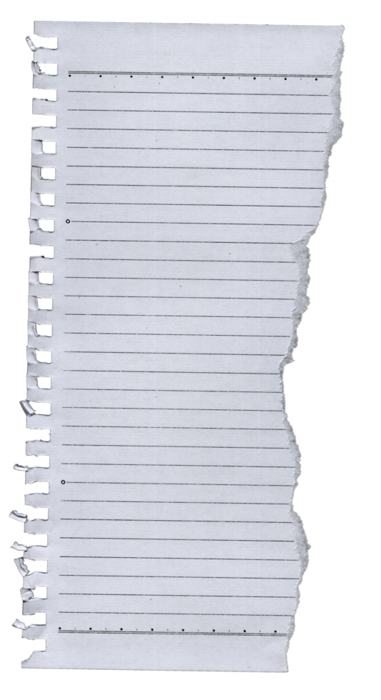 Ripped Paper Edge Transparent Notes png