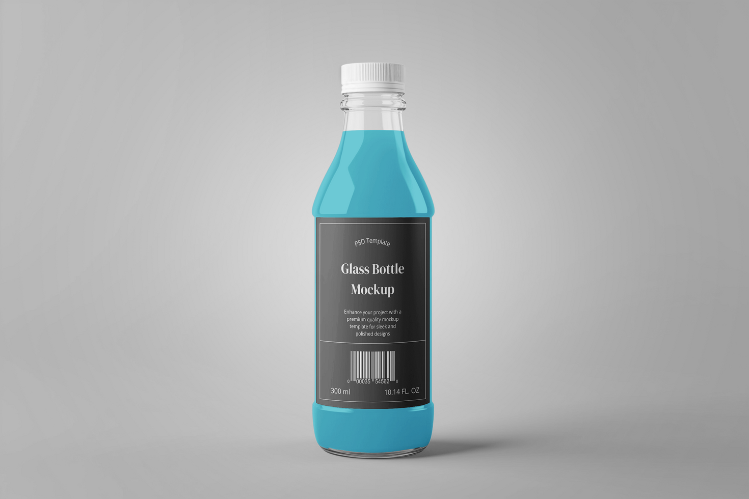 Glass Bottle Mockup psd