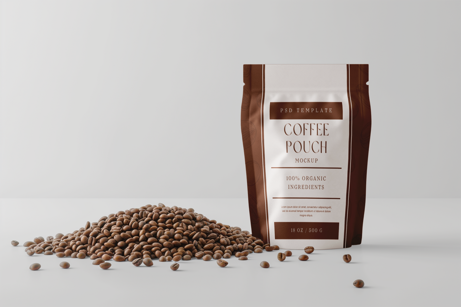 Coffee Pouch Mockup psd