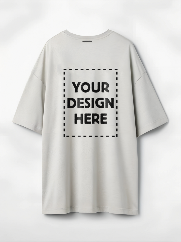 T-Shirt Customizable Mockup Modern Back Print Design psd
