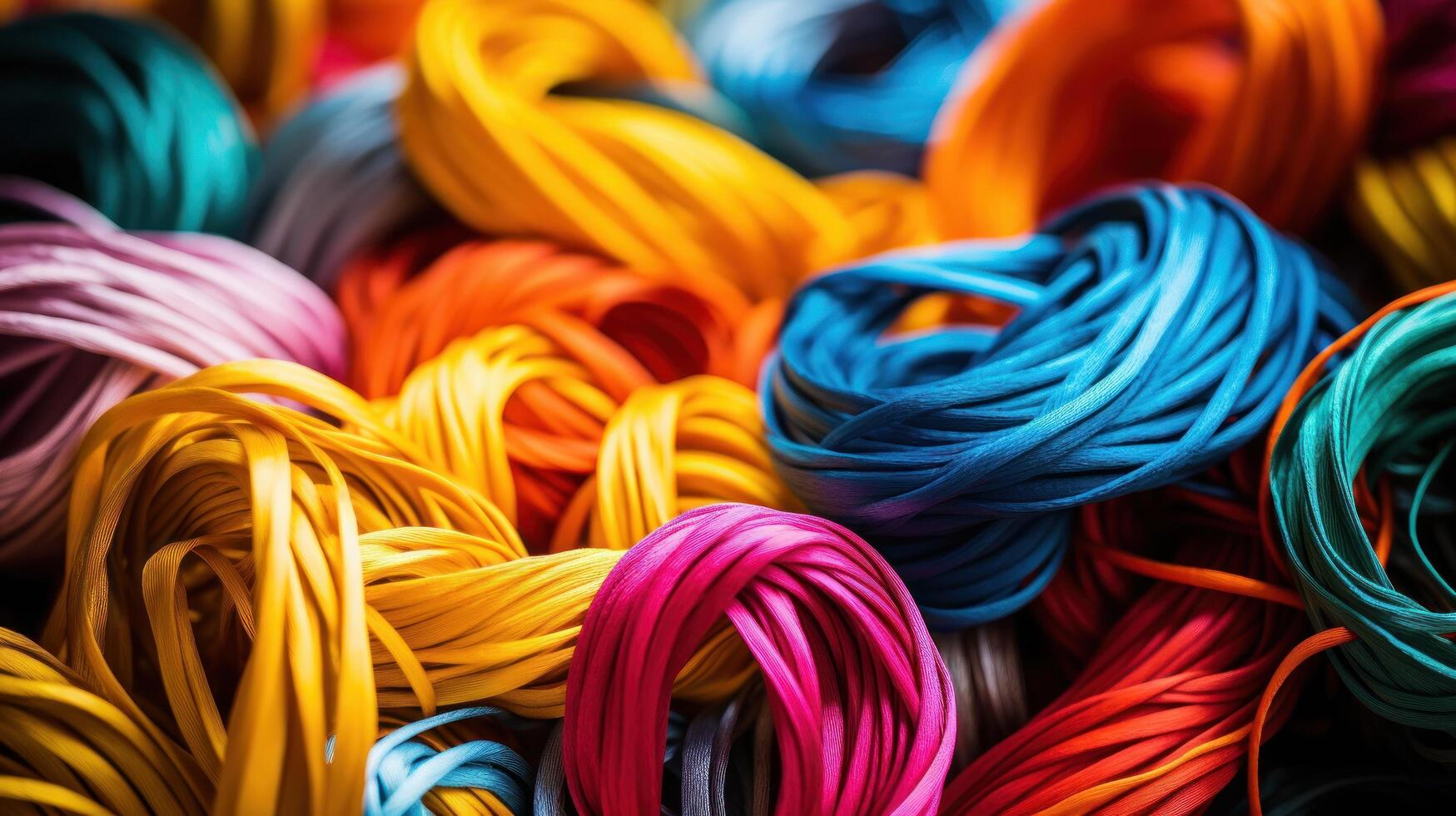Vibrant Yarn Assortment photo