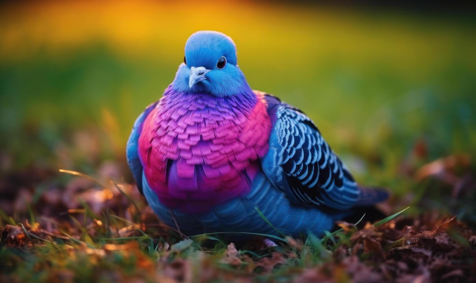 Vibrant Plumage of a Colorful Bird photo