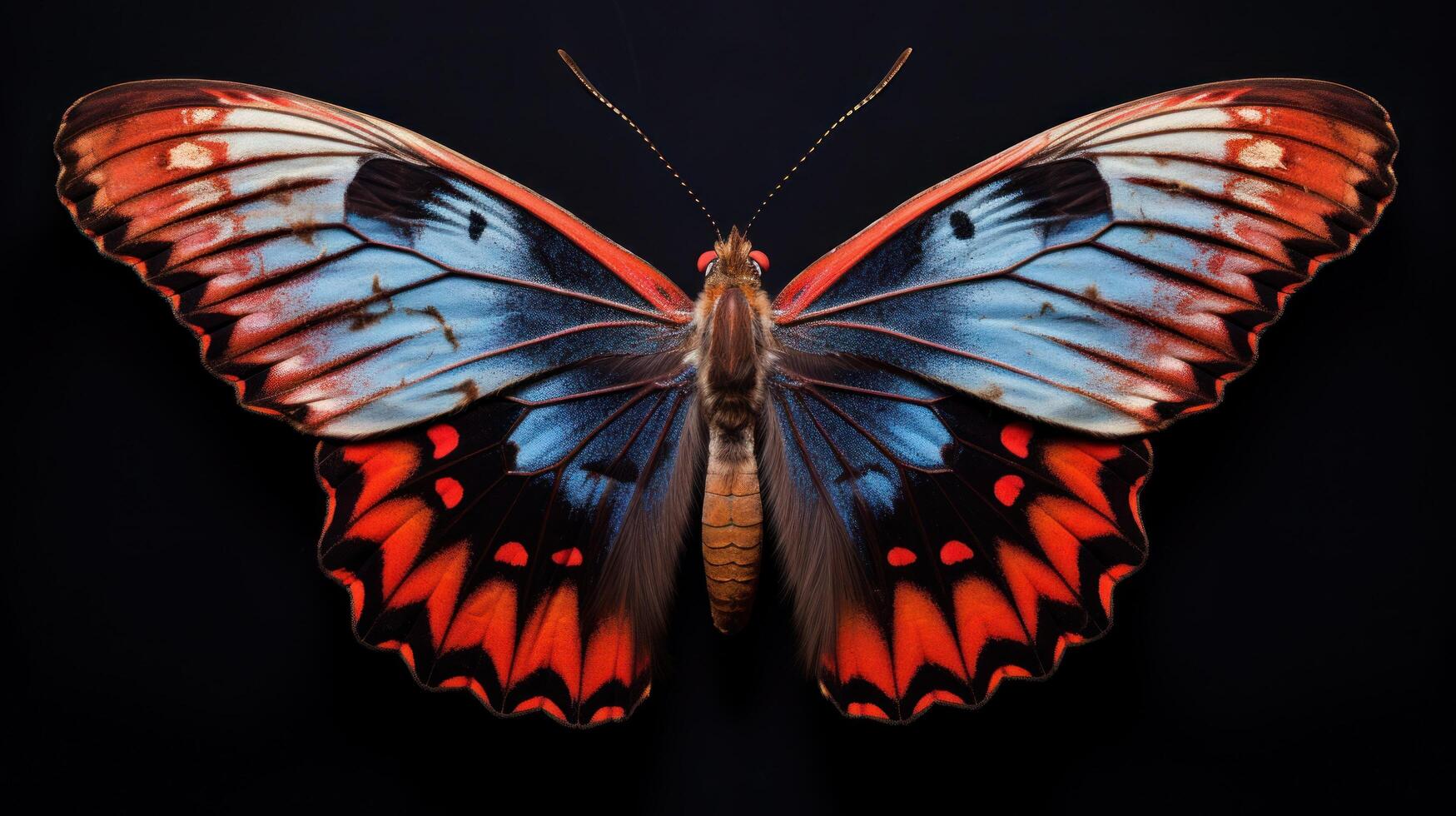 Vibrant Butterfly with Intricate Wing Patterns photo
