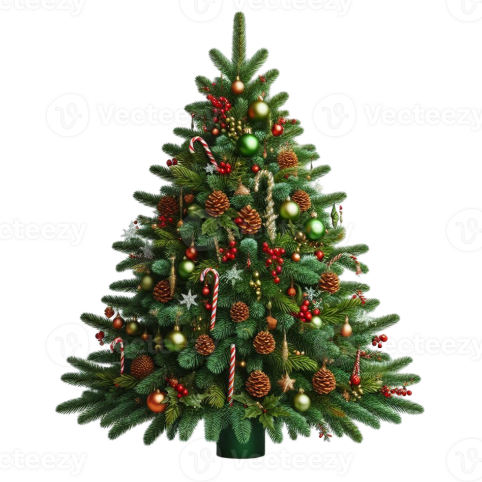 Christmas tree isolated on transparent background png
