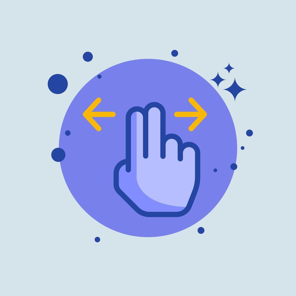Drag flat illustration. Cursor signs illustration. vector