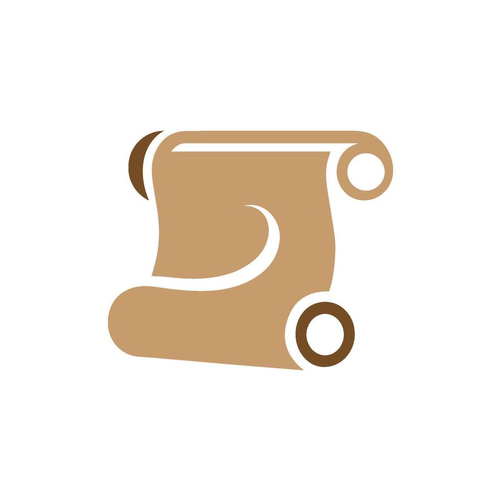 A scroll icon on a white background vector