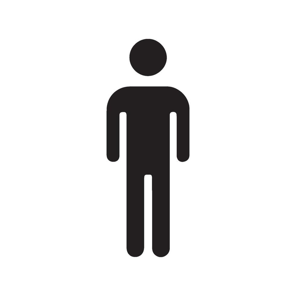 A black and white image of a man standing vector
