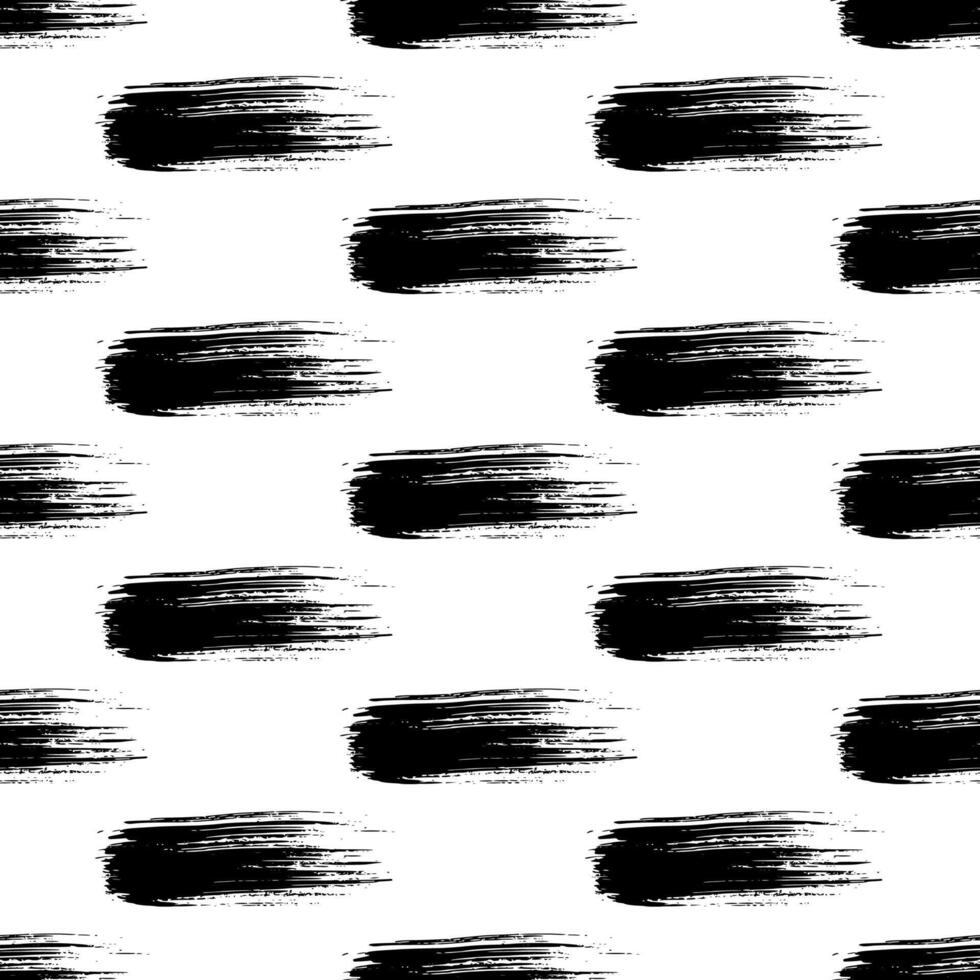 Seamless pattern with hand drawn scribble smears vector
