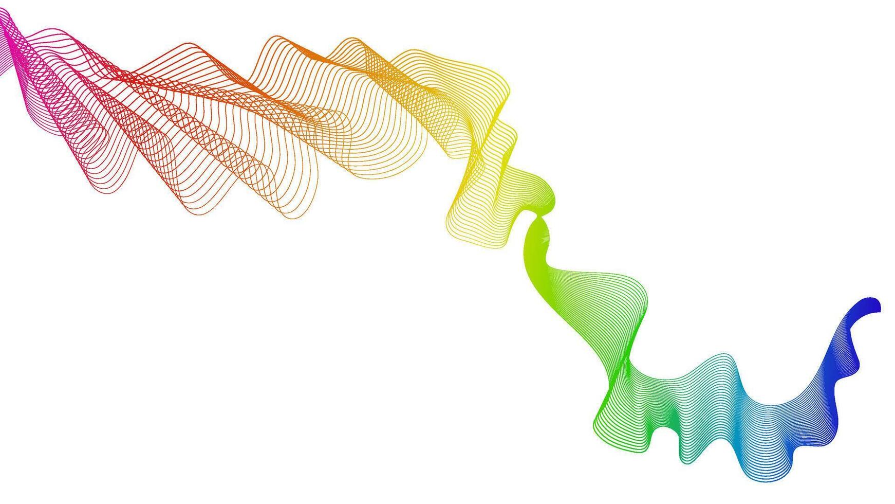 Abstract backdrop with wave gradient lines vector