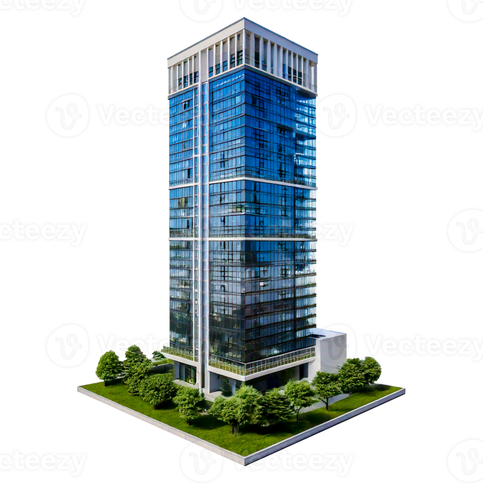 a building with a green roof and trees on it png