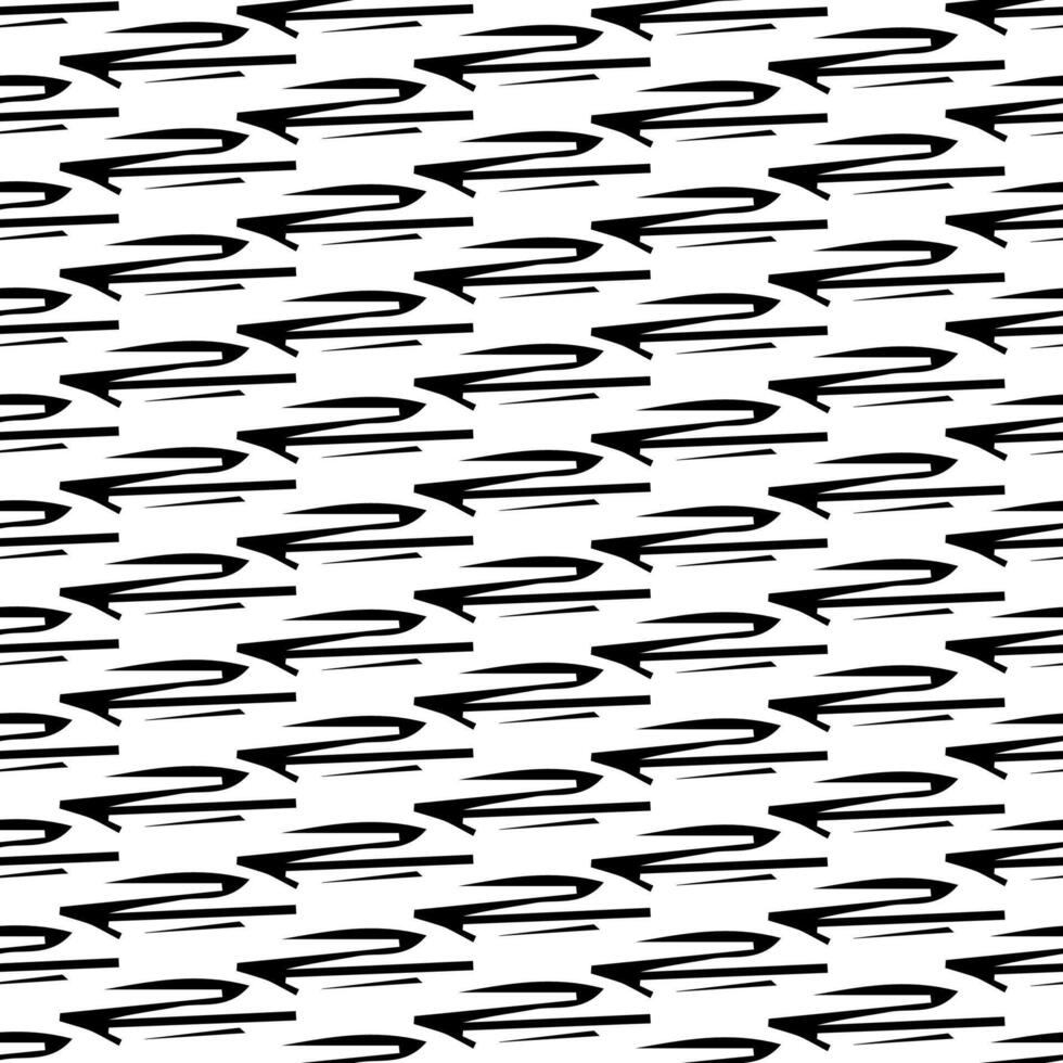 Seamless pattern with black pencil brushstrokes vector