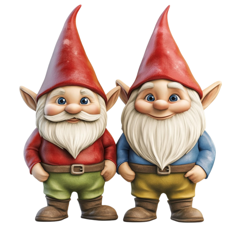 Two Gnomes on transparent background png