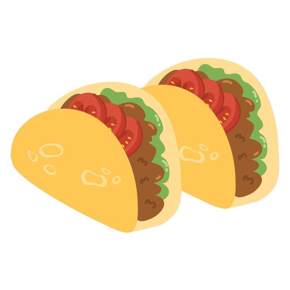 Mexican Street Tacos with Fish Barbacoa vector