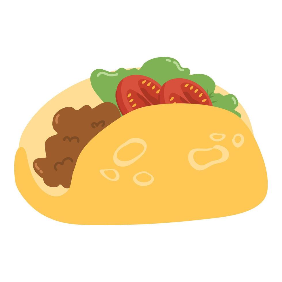Mexican tacos campechanos street food vector