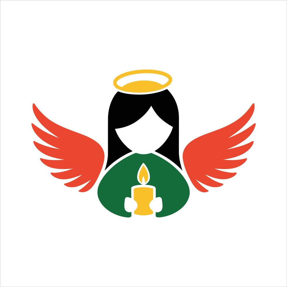 Christmas Angel Silhouette for Holiday Designs, Christmas Angel , Christmas Angel silhouette, Christmas Angel icon. vector