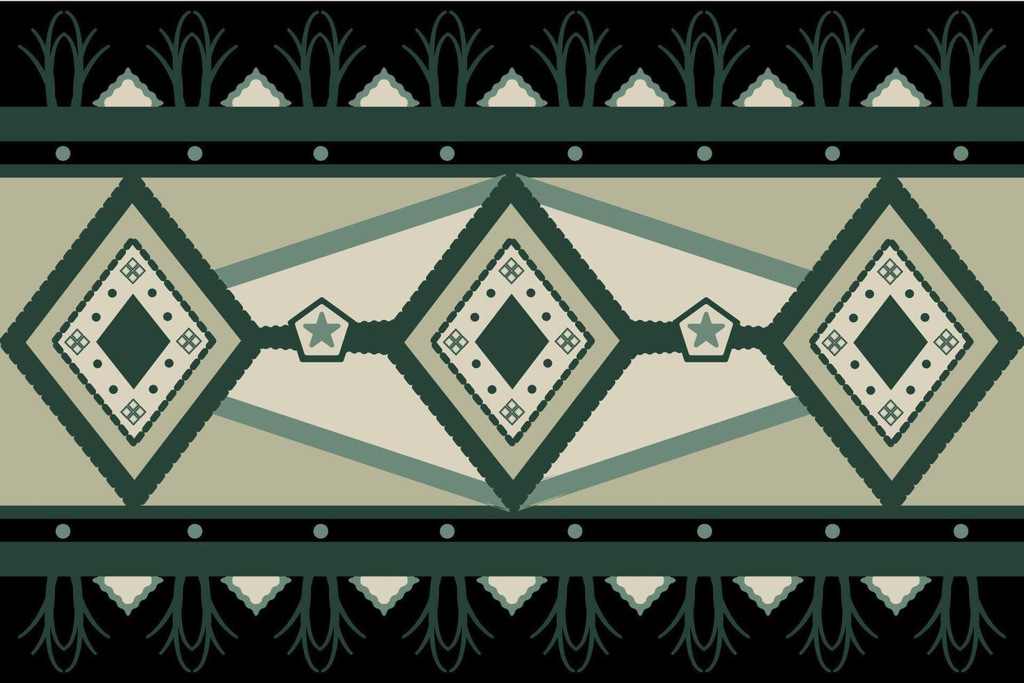 American style fabric architecture, Geometric Ethnic pattern vector