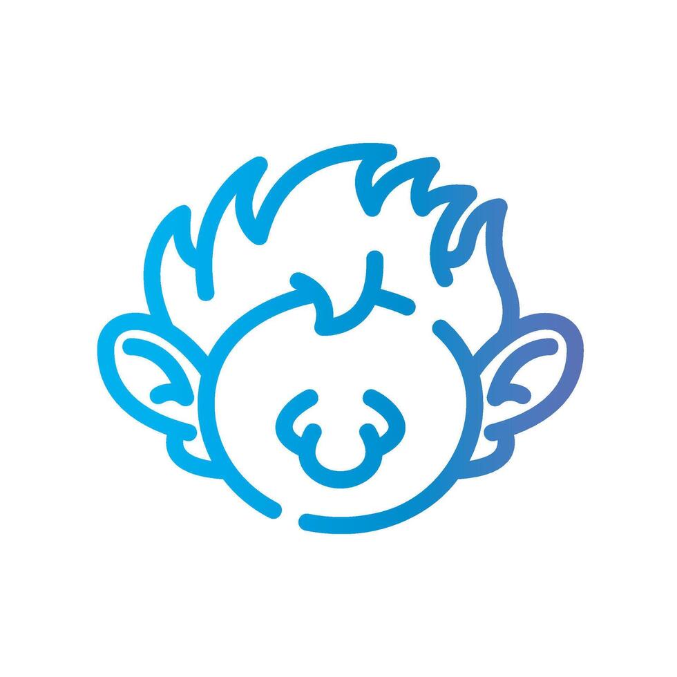 potion Line Gradient Icon White Background vector