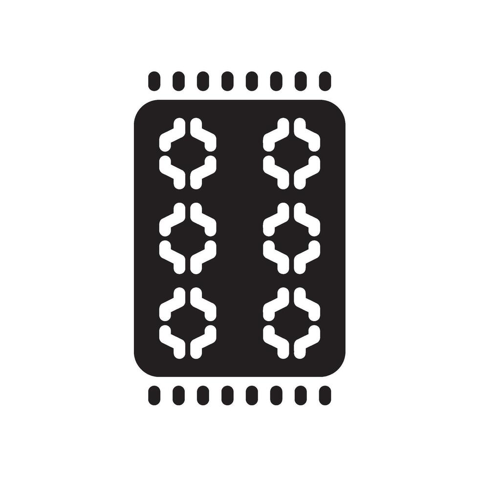 carpet Glyph Icon White Background vector