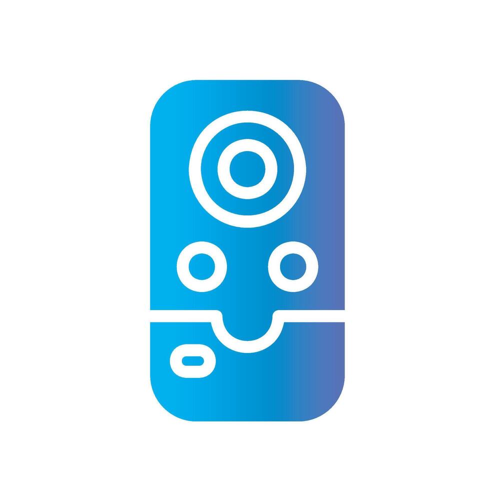 speaker Flat Gradient Icon White Background vector