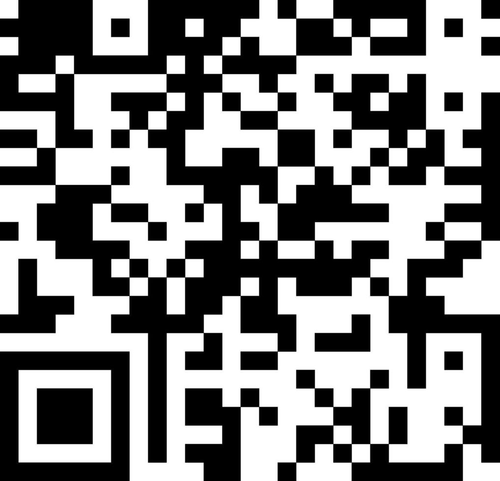 Black and white qr code representing digital data, enabling mobile scanning and providing quick access to information in a rapidly evolving technological landscape vector