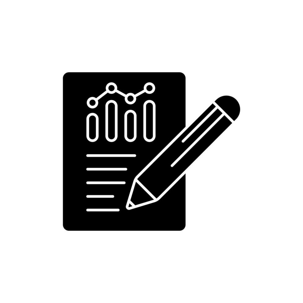 report concept line icon. Simple element illustration. report concept outline symbol design. vector