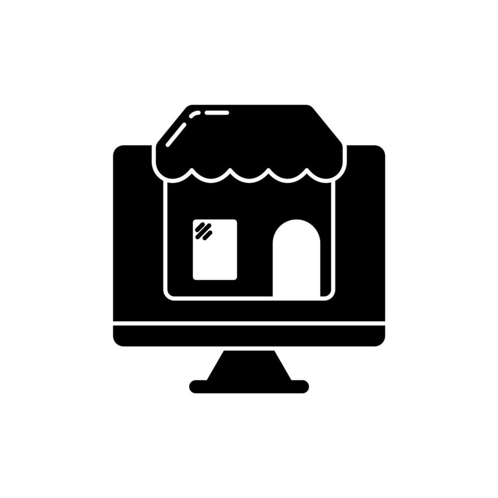 online shop concept line icon. Simple element illustration. online shop concept outline symbol design. vector