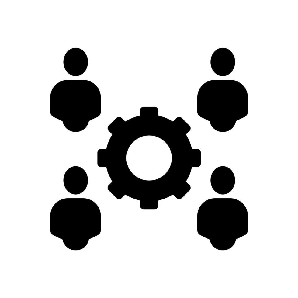 collaboration concept line icon. Simple element illustration. collaboration concept outline symbol design. vector