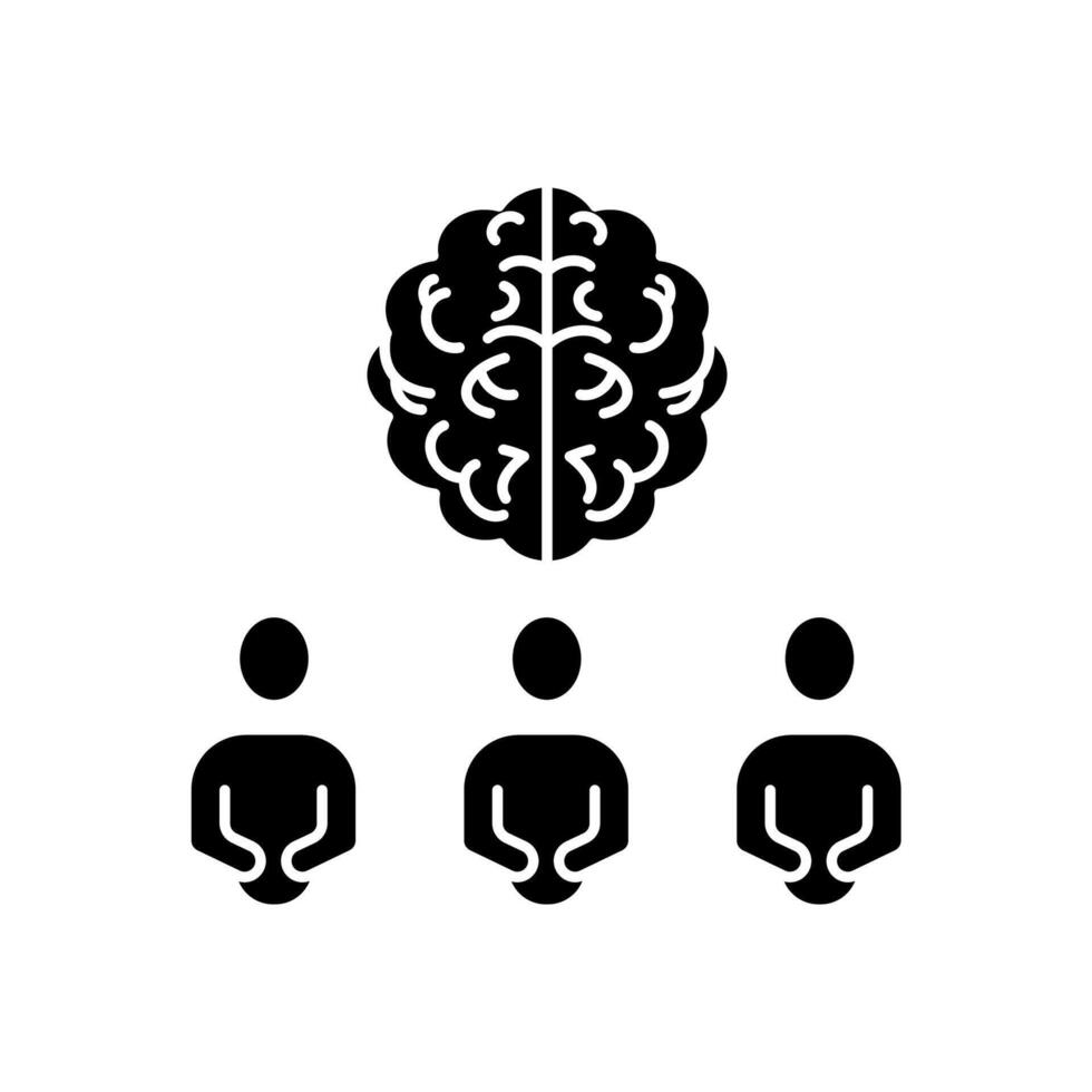 brainstorm concept line icon. Simple element illustration. brainstorm concept outline symbol design. vector