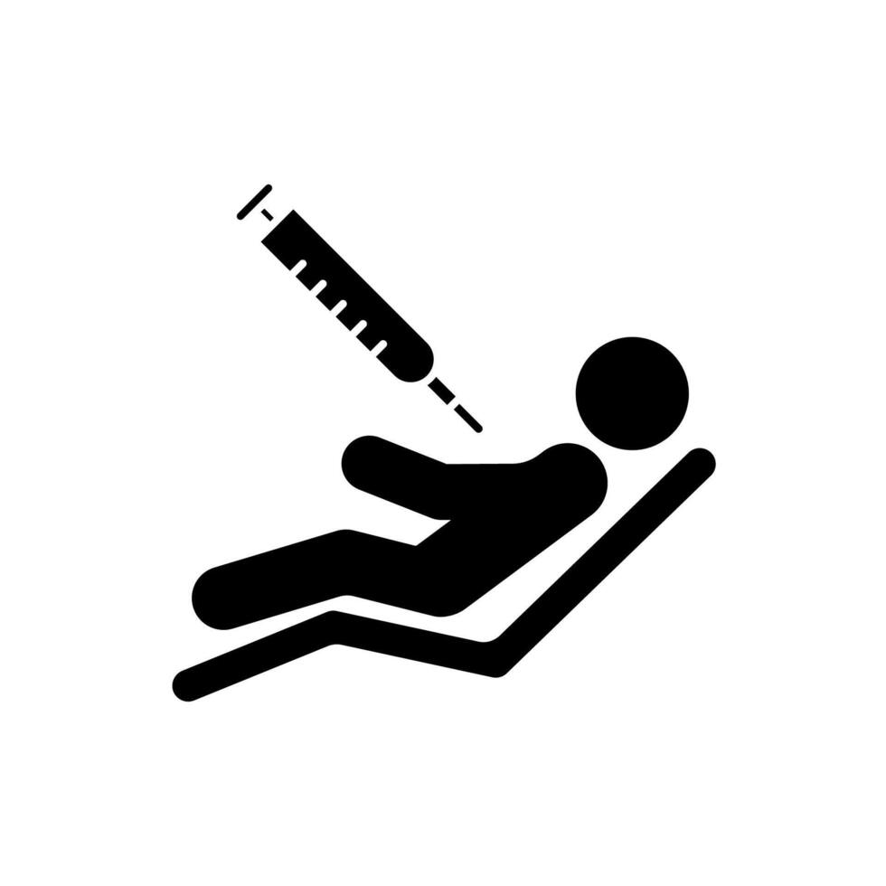 injection concept line icon. Simple element illustration. injection concept outline symbol design. vector