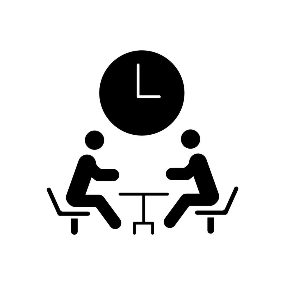 meeting concept line icon. Simple element illustration. meeting concept outline symbol design. vector
