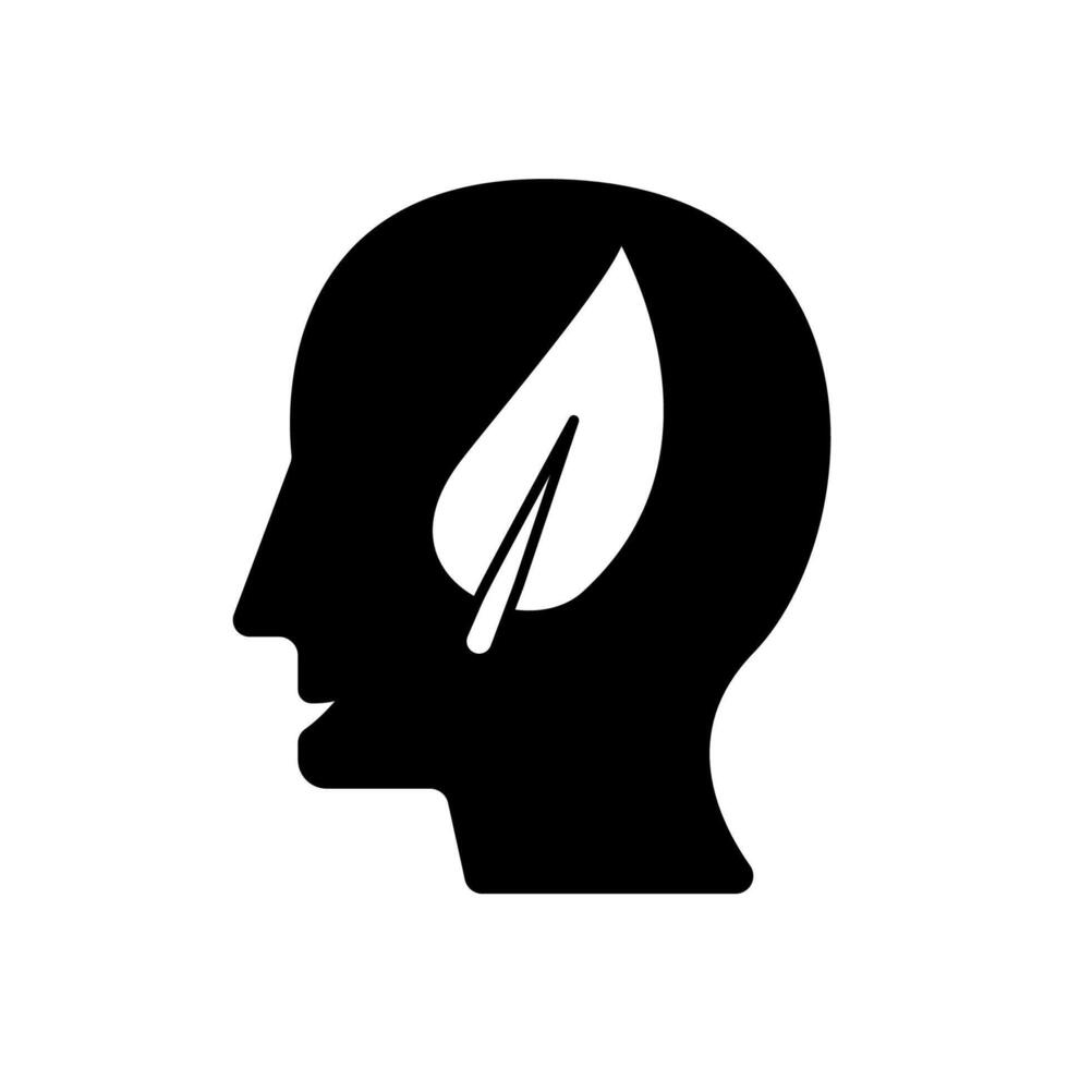 think green concept line icon. Simple element illustration. think green concept outline symbol design. vector
