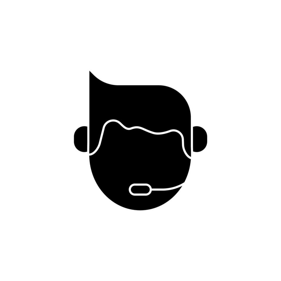 operator concept line icon. Simple element illustration. operator concept outline symbol design. vector