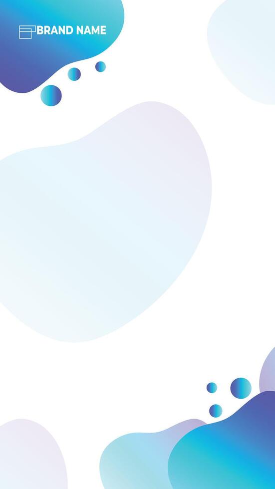 Vertical gradient social media post template vector