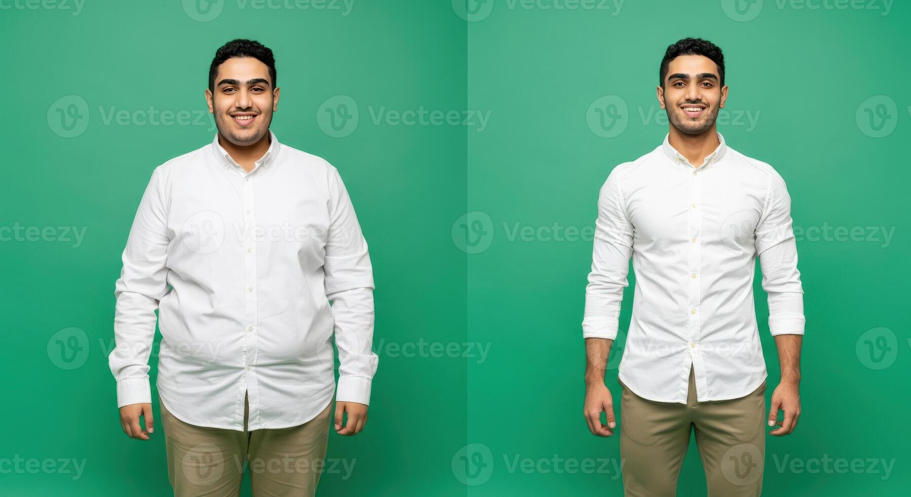 Transformation and personal growth concept for health and fitness motivation photo