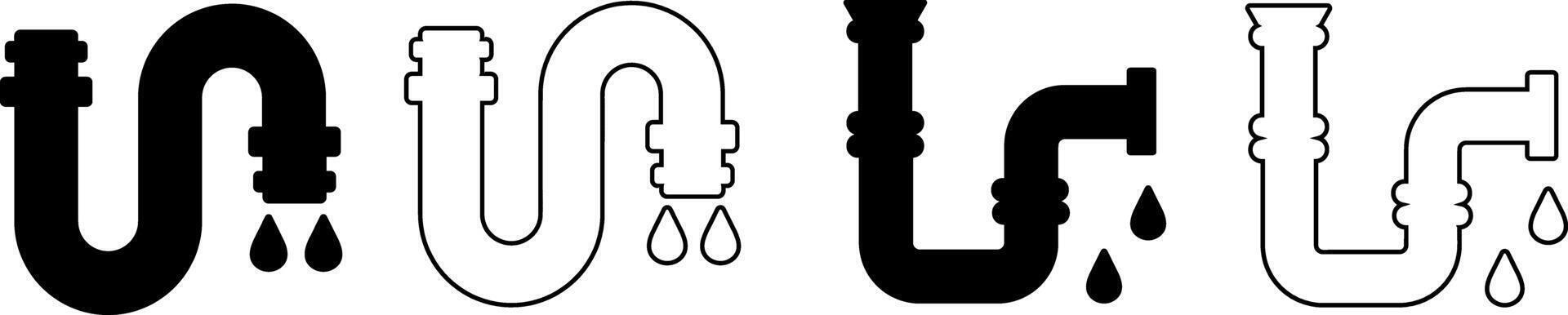 Simple icon on a theme sewage pipe vector
