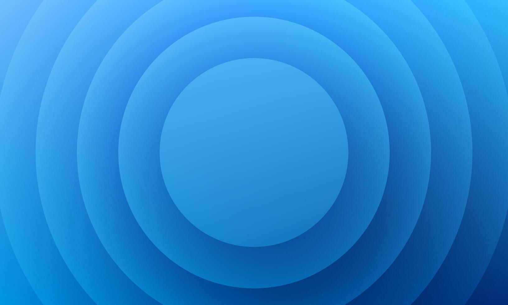 3d blue concentric circle pattern background vector