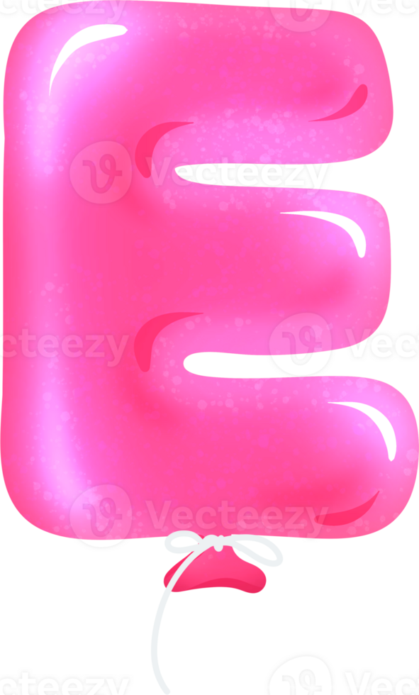 e customizable balloon letters png