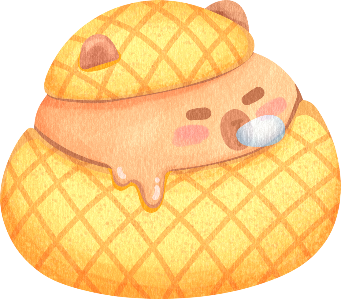capybara enjoying shower png