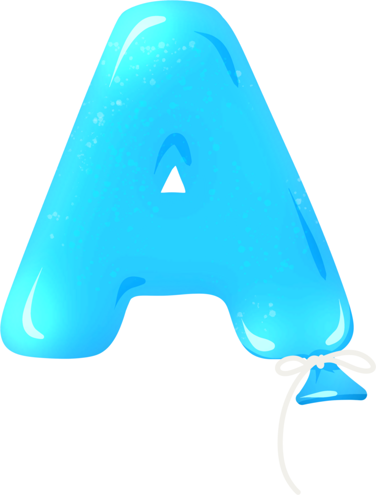 a helium balloon alphabet png
