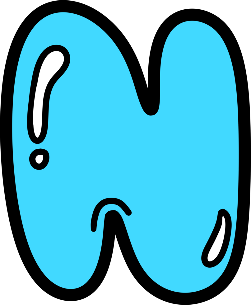 n water font png