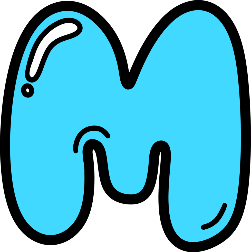 m water font png