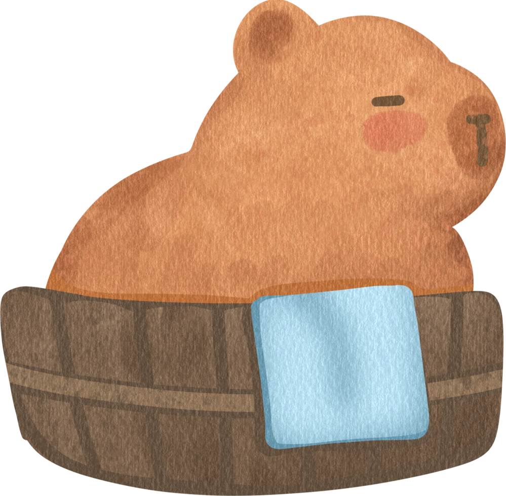 sleepy capybara Pack png