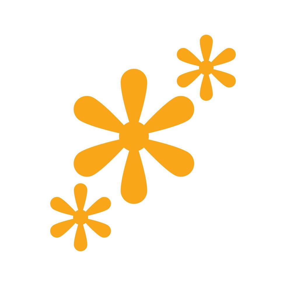 Flower flat icon isolated on white background for your web and mobile app design. Design elements illustration logo with nature theme. design elements with nature theme vector