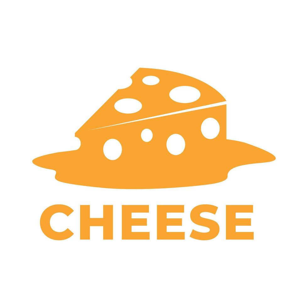 cheese flat minimalist logo design vector