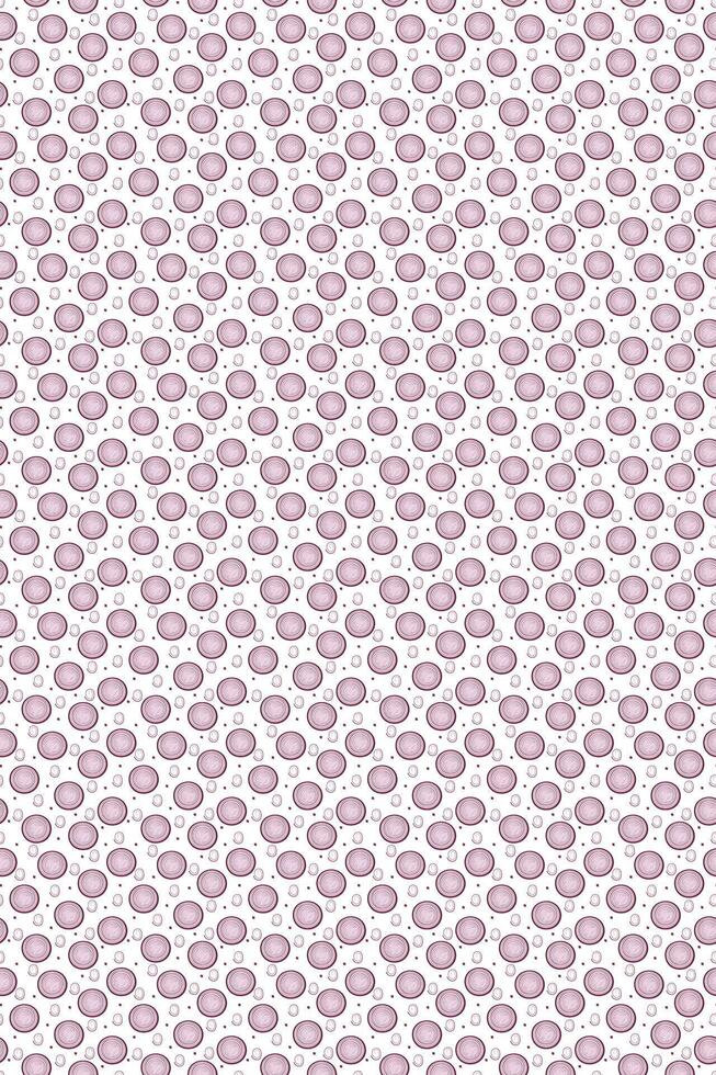 Seamless pattern of red onion sliced, with rings. Onion background or wallpaper vector