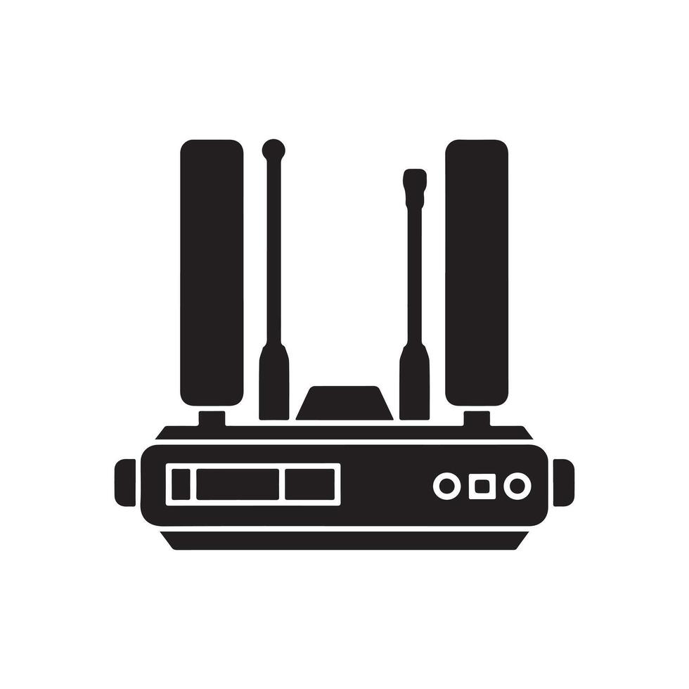 router icon, Wifi router isolated icon, stock illustration design. vector