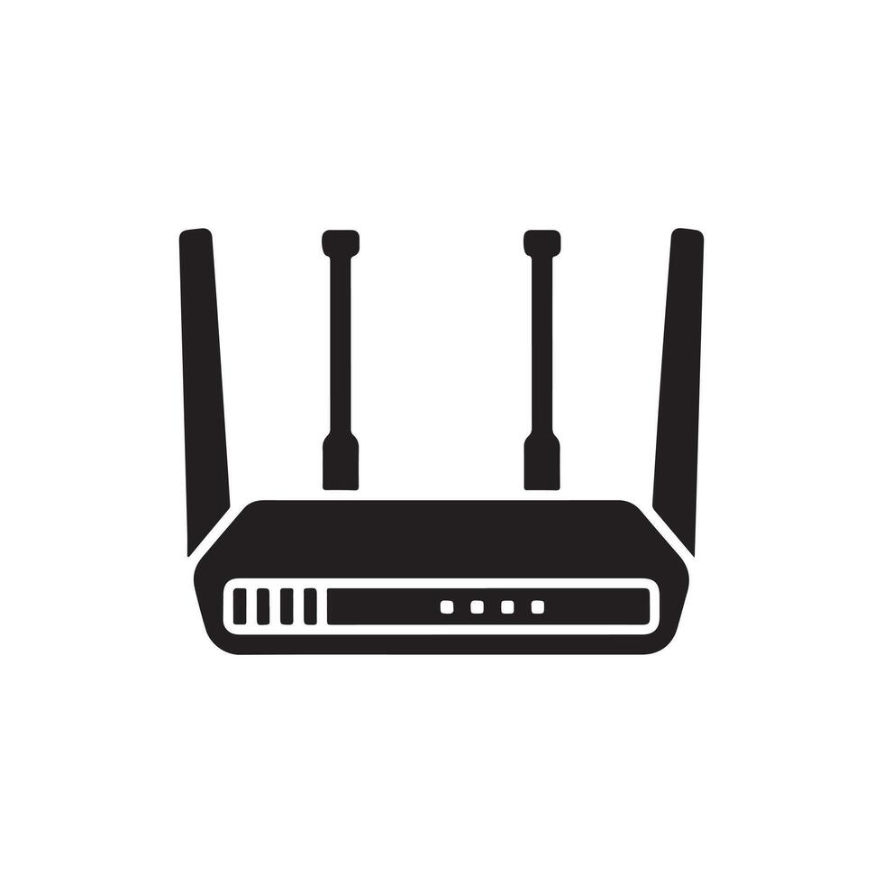 router icon, Wifi router isolated background vector